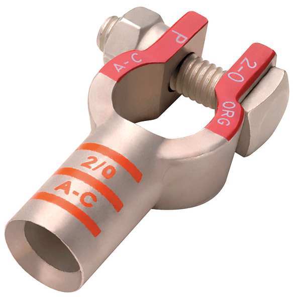 Battery Terminal, Straight, 2/0 ga., PK5