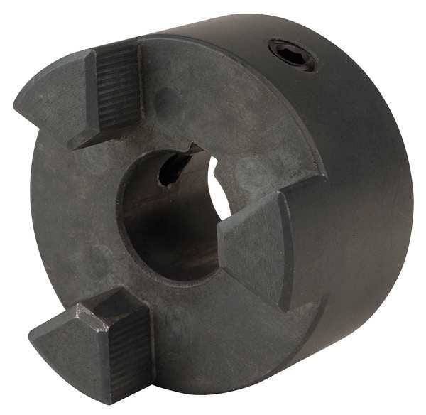 Jaw Coupling Hub, L095, Sintered Iron, 1