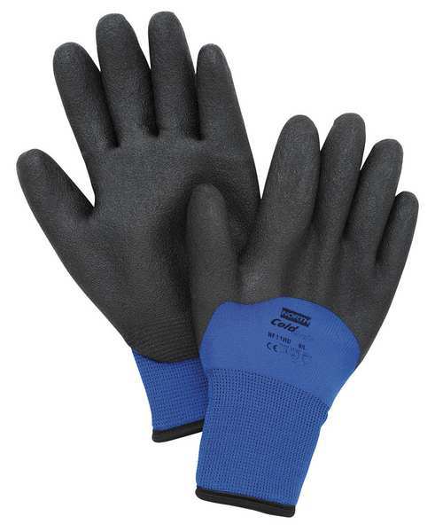 Cut Resistant Coated Gloves, 2 Cut Level, PVC, S, 1 PR