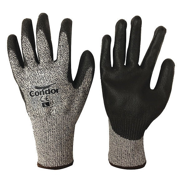 Cut Resistant Coated Gloves, A3 Cut Level, Polyurethane, 2XL, 1 PR