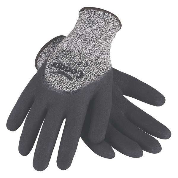 Cut Resistant Coated Gloves, 2 Cut Level, Nitrile, 2XL, 1 PR