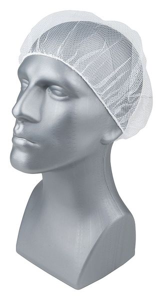 Hairnet, White, Nylon, PK100