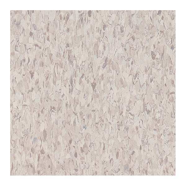 Vinyl Composition Tile, 45sq ft, Sndft Wht