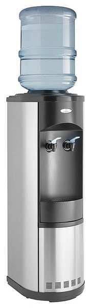 Cold, Room Temperature Bottled Water Dispenser - Silver