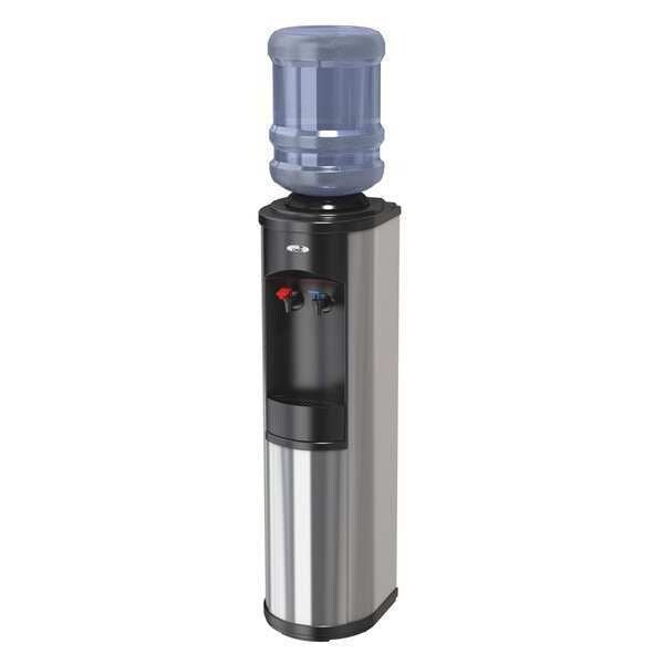 Cold, Hot Bottled Water Dispenser - Silver