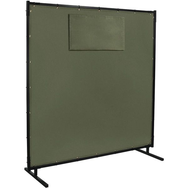 Welding Screen, 8 ft. W, 6 ft., Olive