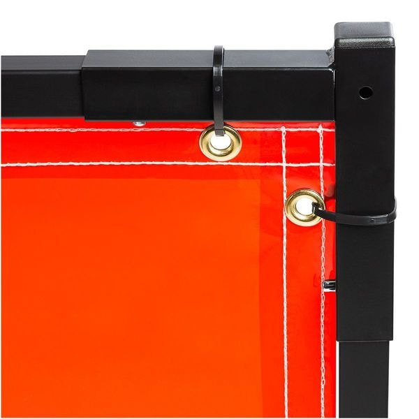 Welding Screen, 6 ft. W, 6 ft., Orange