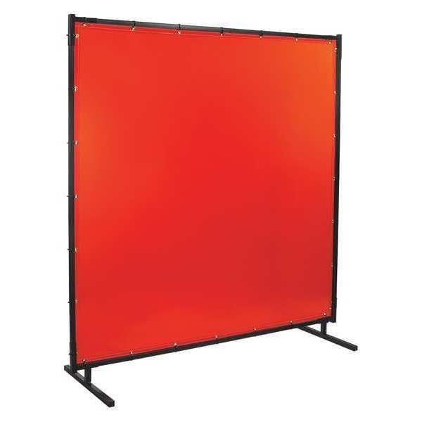 Welding Screen, 6 ft. W, 6 ft., Orange
