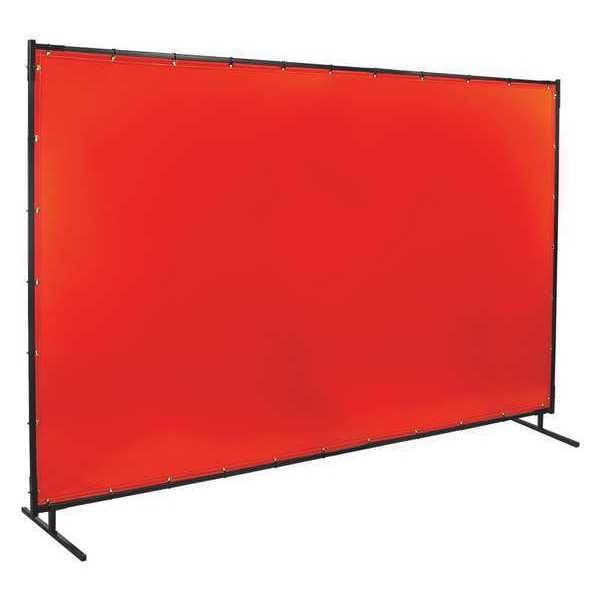 Welding Screen, 10 ft. W, 6 ft., Orange
