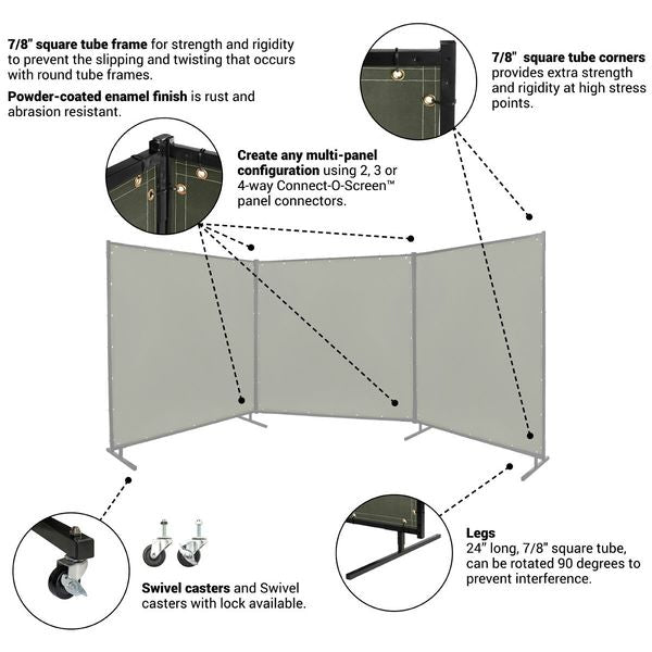 Protect-O-Screens (R) 6 ft. Wx6 ft., Olive