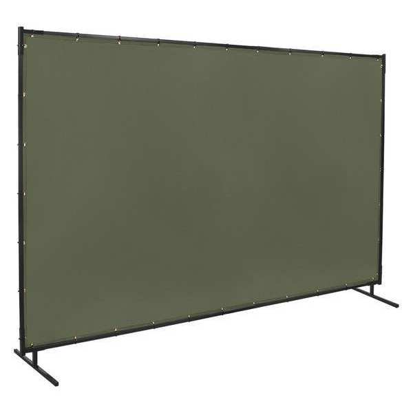 Welding Screen, 10 ft. W, 6 ft., Olive