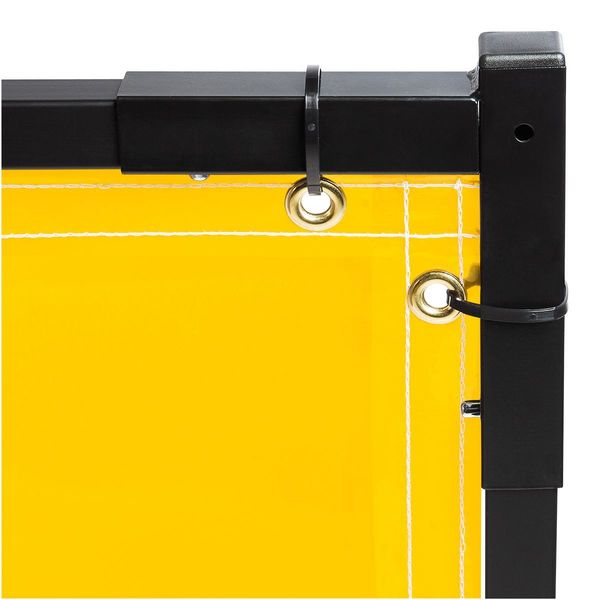 Welding Screen, 10 ft. W, 6 ft., Yellow