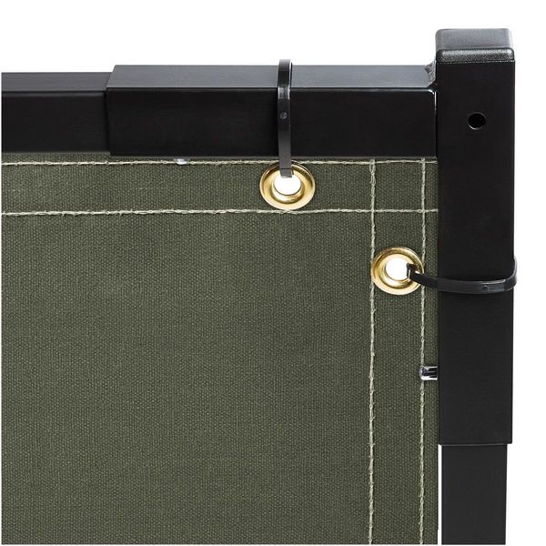 Welding Screen, 8 ft. W, 6 ft., Olive