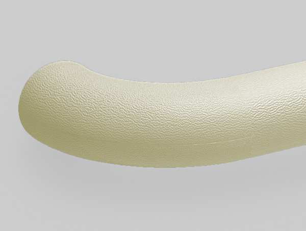 Left Handrail Return, Ivory, 3In.