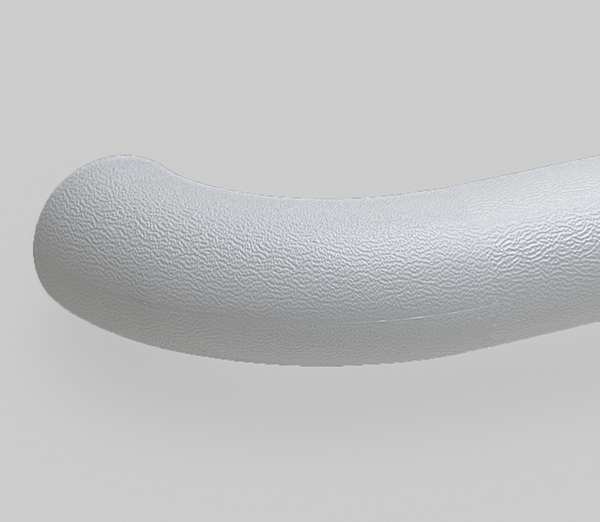 Left Handrail Return, Linen White, 3In.