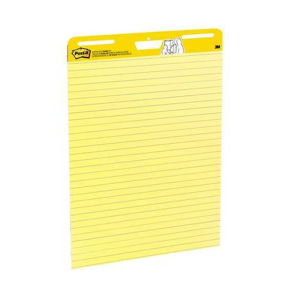 Easel Pad, 1 in. Ruled, Yellow, 25in x 30in