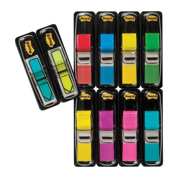 Sticky Flags, 1/2x1-3/4 In, Assorted, PK10