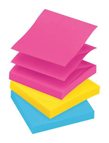 Pop-up Sticky Notes, 3x3 In., PK12