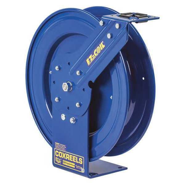 Spring Return Hose Reel, 3/8 in Hose Dia., 50 ft Length, 6,000 psi