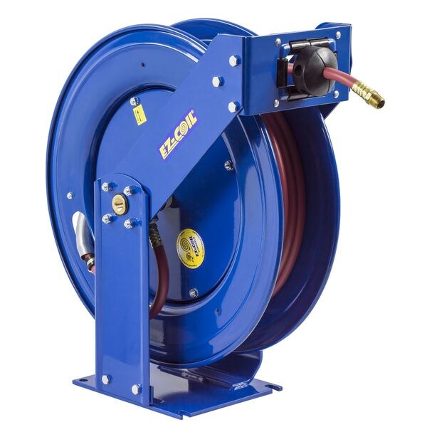 Spring Return Hose Reel, 3/8 in Hose Dia., 75 ft Length, 5,000 psi