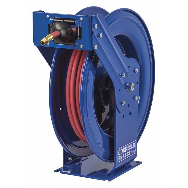 Spring Return Hose Reel, 3/8 in Hose Dia., 125 ft Length, 300 psi