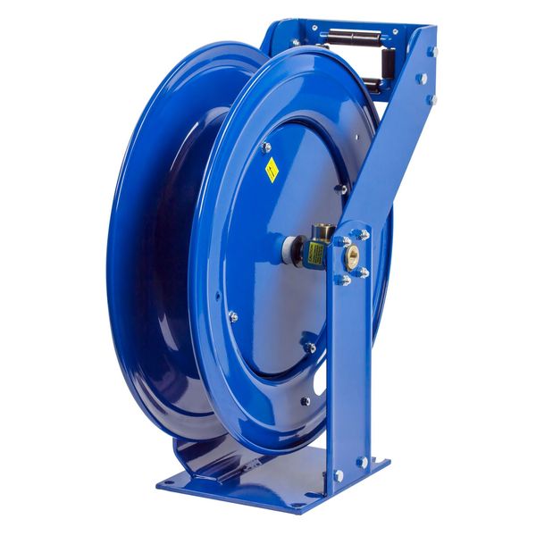 Spring Return Hose Reel, 1/4 in Hose Dia., 100 ft Length, 5,000 psi