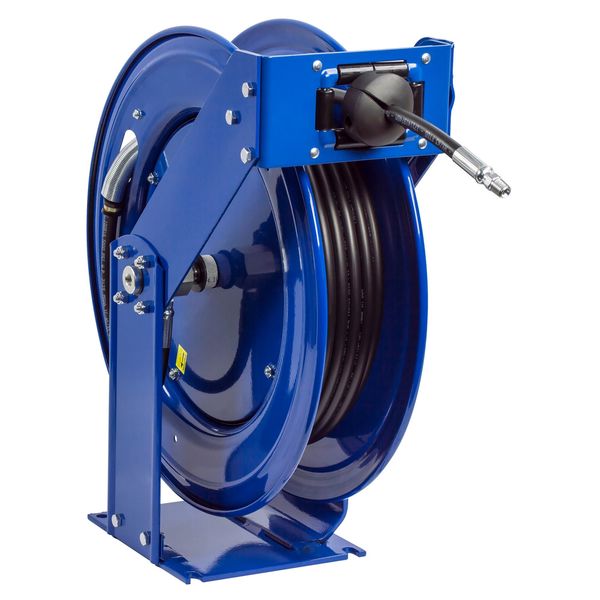 Spring Return Hose Reel, 3/8 in Hose Dia., 75 ft Length, 4,000 psi