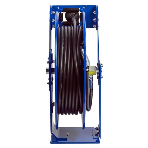 Spring Return Hose Reel, 3/8 in Hose Dia., 75 ft Length, 4,000 psi