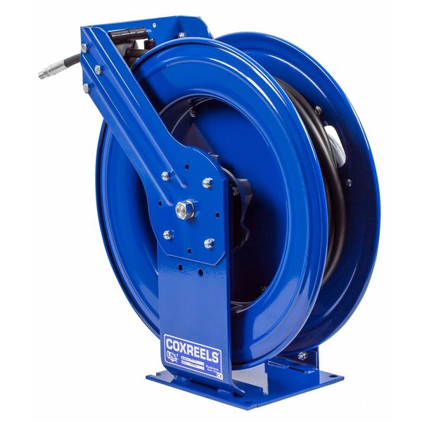 Spring Return Hose Reel, 3/8 in Hose Dia., 75 ft Length, 4,000 psi