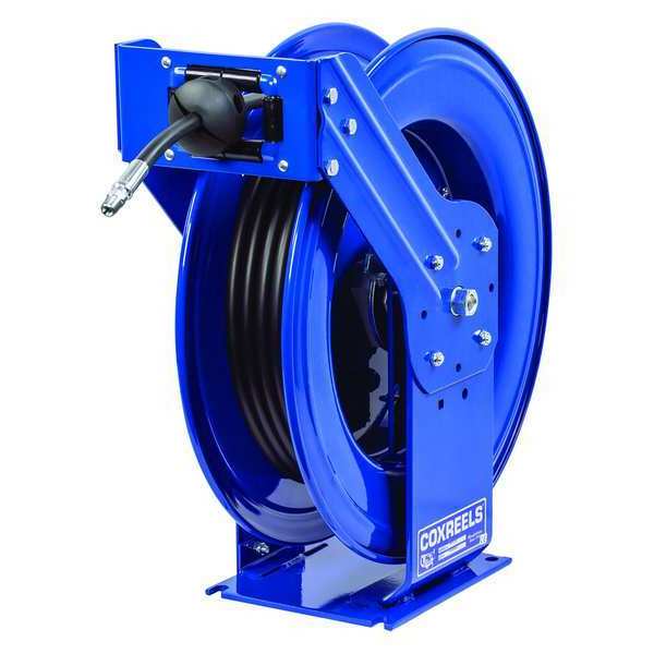 Spring Return Hose Reel, 3/8 in Hose Dia., 75 ft Length, 4,000 psi