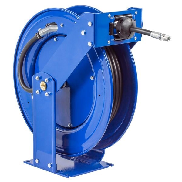 Spring Return Hose Reel, 3/4 in Hose Dia., 75 ft Length, 1,500 psi