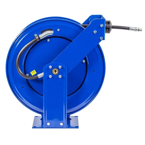 Spring Return Hose Reel, 3/4 in Hose Dia., 75 ft Length, 1,500 psi