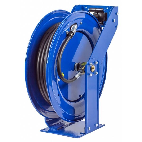 Spring Return Hose Reel, 3/4 in Hose Dia., 75 ft Length, 1,500 psi