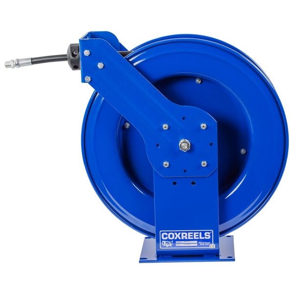 Spring Return Hose Reel, 3/4 in Hose Dia., 75 ft Length, 1,500 psi