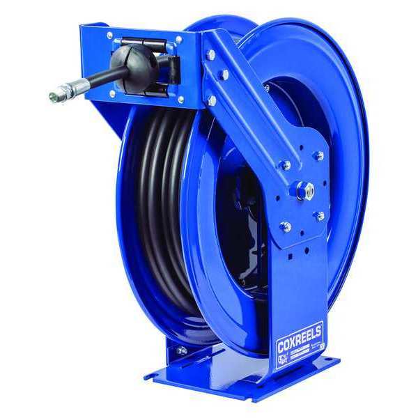 Spring Return Hose Reel, 1/2 in Hose Dia., 75 ft Length, 2,500 psi