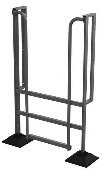 72 in Ladder, Aluminum, 3 Steps, Aluminum Mill Finish