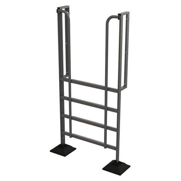 92 in Ladder, Aluminum, 5 Steps, Aluminum Mill Finish