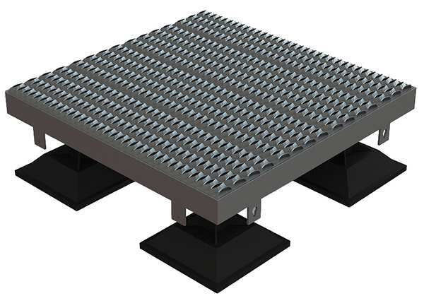 Serrated Platform, 10in. Overall H.