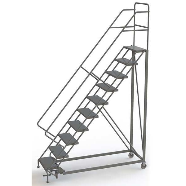 136 in H Steel Configurable Rolling Ladder, 10 Steps