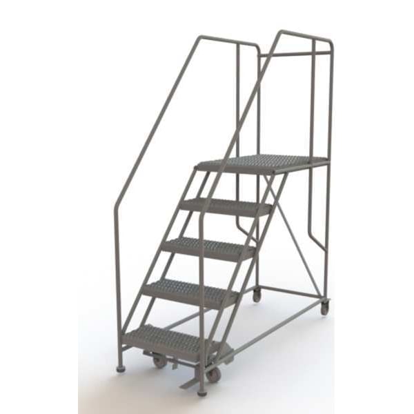 Rolling Work Platform, Steel, 5 Steps