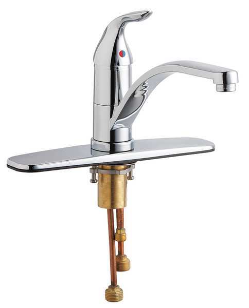 Manual, Single Hole Only Mount, Commercial 1 Hole Kitchen Faucet
