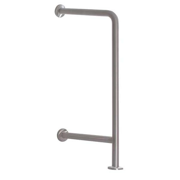 Concealed Wall Mount, Stainless Steel, Grab Bar, Satin