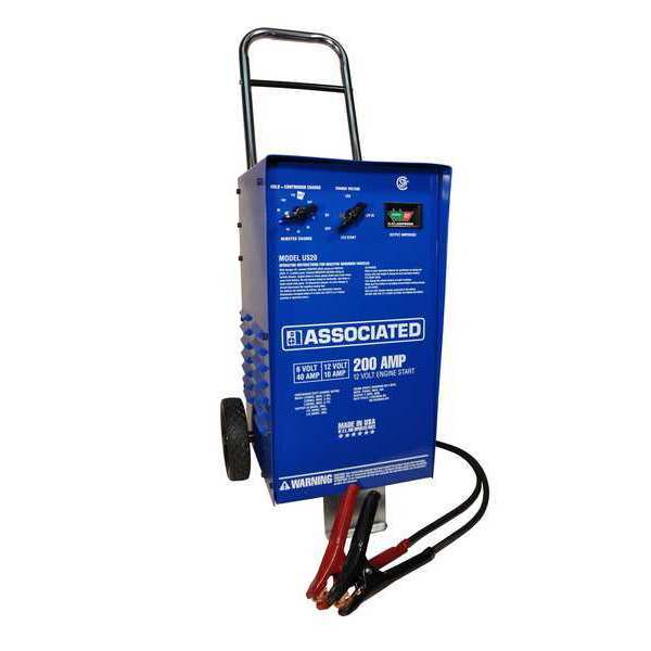 Battery Charger and Starter, Boosting, Charging and Maintaining, For Battery Voltage 6, 12
