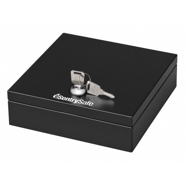 Drawer Safe, Steel, Key Lock, Black