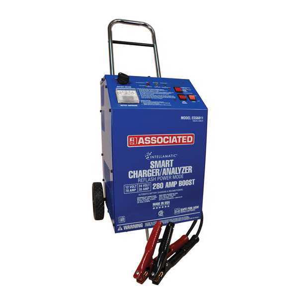 Battery Charger, Automatic Boosting, Charging, Maintaining For Batt. Volt.: 12, 24