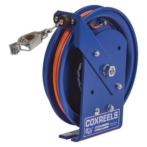 Cable Reel, Spring, 35 ft Cable, 11-1/2in H