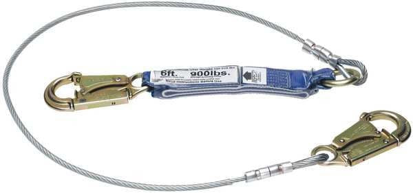 Decoil Cable Single Leg Lanyard Dce 6ft