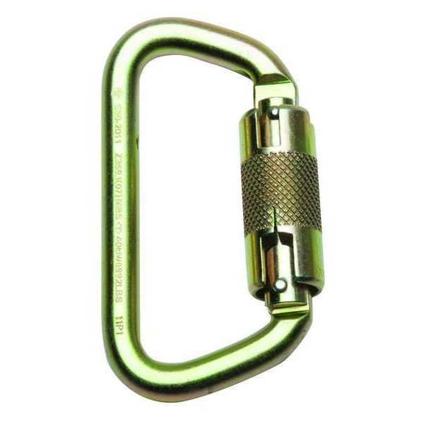 Carabiner, Steel, Gold