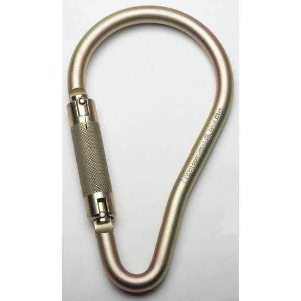 Carabiner, Steel, Gold