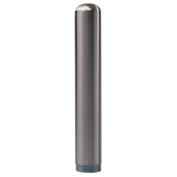 Bollard, Bolt Down, 4In Dia., 32In H, Silver
